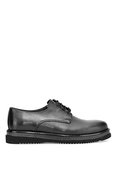Ayakkabı Fuarı Elit Hsy04 Men's Genuine Leather Classic Shoes Black