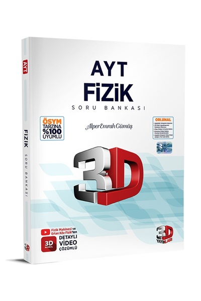 3D Yayınları 2026-2027 Müfredat AYT Fizik Soru Bankası %100 ÖSYM Tarzı Detayl...