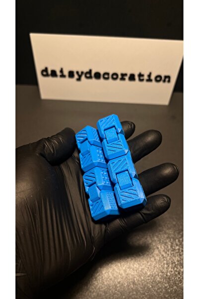 daısydecoratıon مكعب لا نهاية له، مكعب التوتر، مكعب متحرك باللون الأزرق