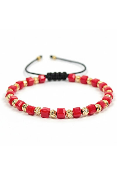 easyCTRL Adjustable Bracelet, Metal Elements, Universal Size, Red-Gold