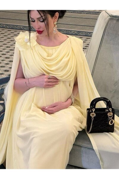 NASMA فستان حوامل لاطلالة امومة راقية