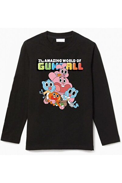 Efendioğlu Design Μακρυμάνικο μπλουζάκι Gumball the amazing world of με στάμπ...