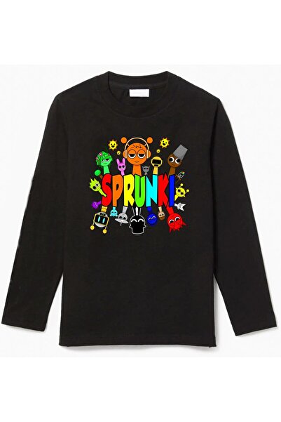 Efendioğlu Design Μακρυμάνικο παιδικό βαμβακερό μπλουζάκι με στάμπα SPUNKI