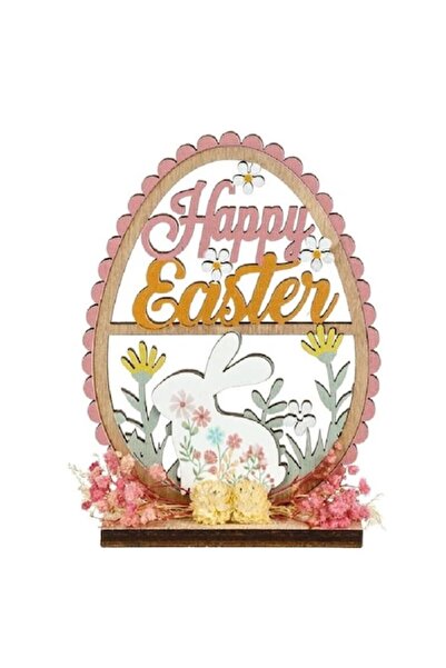 OEM Accesoriu decorativ de Paște, lemn, 12x2x15cm