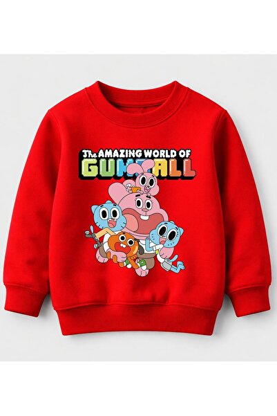 Efendioğlu Design Hanorac pentru copii din bumbac imprimat, cu tema Lumea min...