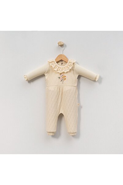 minicayzen KIZ BEBEK TRİKO JAKARLI SLOPET TULUM - %100 PAMUK