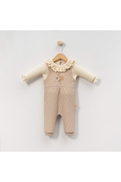 minicayzen KIZ BEBEK TRİKO JAKARLI SLOPET TULUM - %100 PAMUK