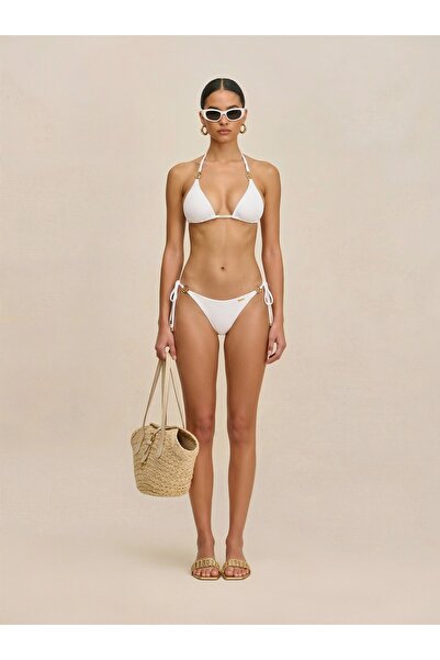 ATAF Basic Beach Bikini Bottom White L