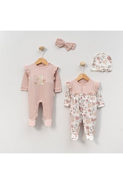 minicayzen KIZ BEBEK SİNCAP NAKIŞLI 2'Lİ ( İKİLİ )TULUM - %100 PAMUK