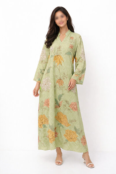 RONZA Women's jalabiya with openwork embroidery