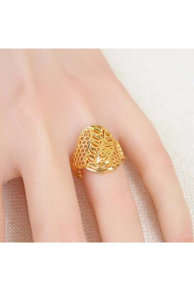 Generic خاتم بديل الذهب المستطيل لايسبب الحساسيه - مقاس يأتي الخاتم مفتوح من ...