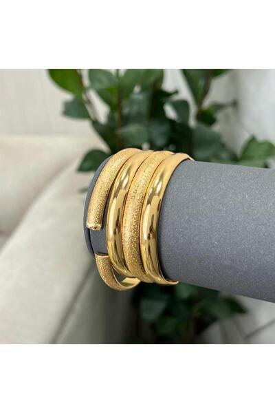 Generic 4بناجر سادة بمفتاح بديل الذهب 4 حبات - مقاس 17