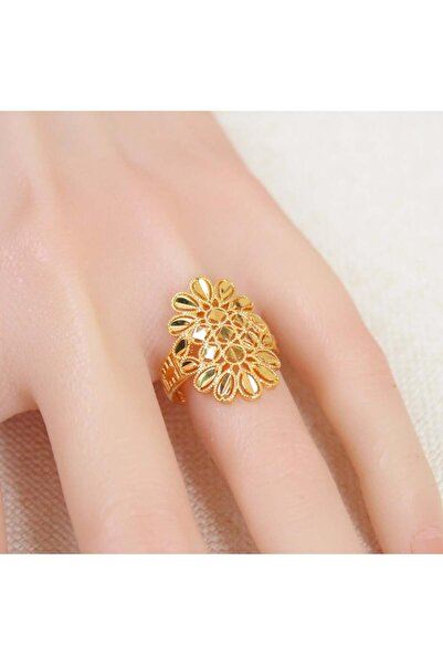 Generic خاتم بديل الذهب زهرة السموّ لايسبب الحساسيه - مقاس يأتي الخاتم مفتوح ...