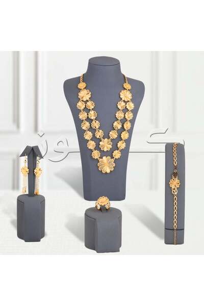 Generic طقم سلاسل الاحقوان بديل الذهب