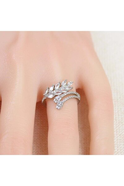 Generic خاتم بديل الذهب زهرة الجليد - مقاس يأتي الخاتم مفتوح من الخلف يناسب ج...