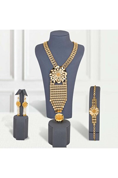 Generic طقم ورده الافندر بديل الذهب