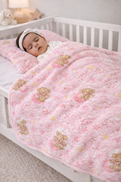 Puffybaby Yumuşak Dokulu Peluş Bebek Battaniyesi