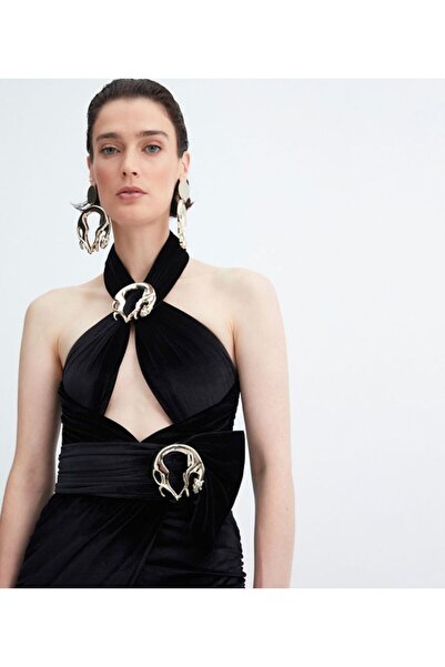 marvion Kadın Toka Detaylı Kadife Kemer