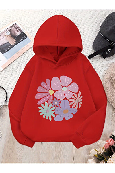Rayan & Hoor Style Ros printed white oversized hooded sweatshirt hoodie
