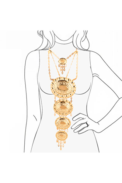 Generic طقم بديل الذهب كرسي جابر 4دور لايسبب الحساسيه