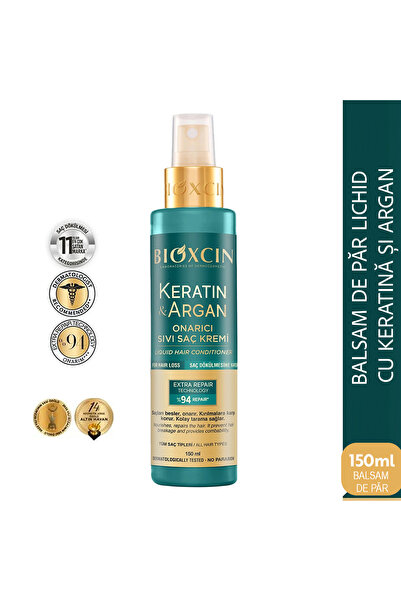 Bioxcin Keratin Argan Balsam Lichid Reparator 5x150 ML pentru Par Deteriorat
