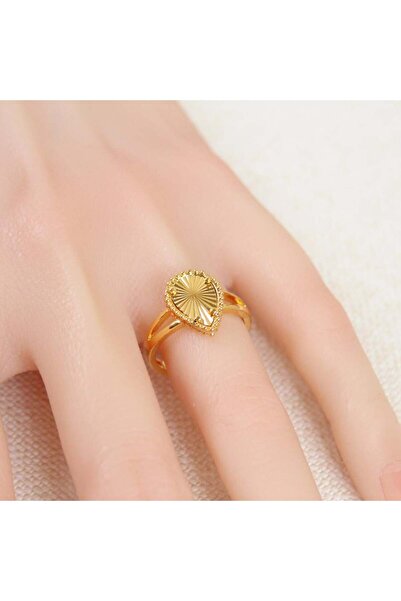 Generic خاتم بديل الذهب دمعة الضوء لايسبب الحساسيه