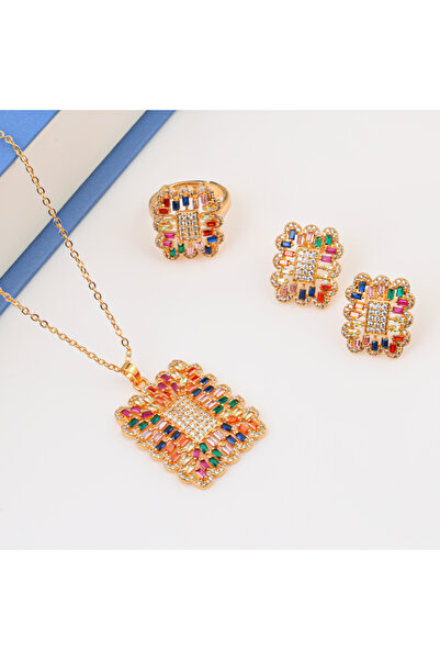 Generic طقم الوان السعادة بديل الذهب لايسبب الحساسيه