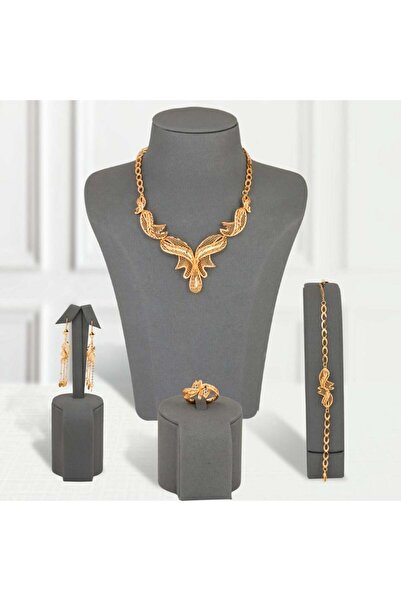 Generic طقم بديل الذهب فراشة الأحلام لايسبب الحساسيه