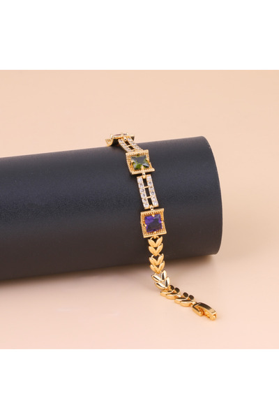 Generic أسورة بديل الذهب ألوان ملكية لايسبب الحساسيه