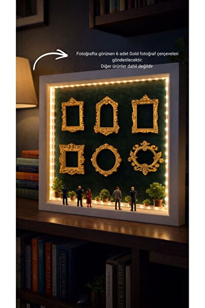 NOVATECH İNOVASYON Gold 6’lı Mini Altın Sarısı Parlak Çerçeve Museum Of Us Mi...