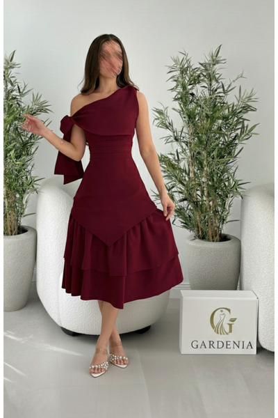 Gardenia Fashion Maroon Dress