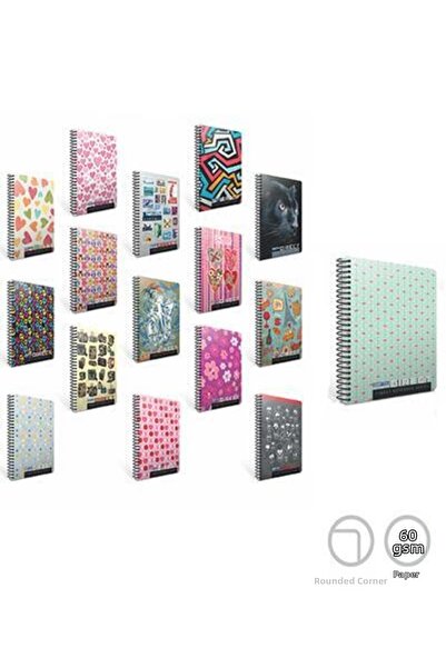 Gıpta Caiet direct cu copertă din carton spiralat A4 72 coli cu linii