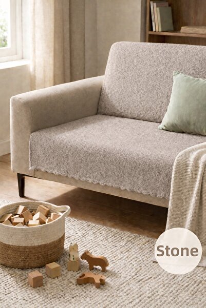 SYCAMORE HOME Sofa Cover 175X215 cm – Plain Sofa Cover, Non-Slip, Washable, L...