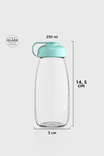 Renga ميلكي كيدز 250 مل زجاجة زجاجية 181011 أخضر مائي