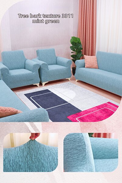 Uy Style jacarli, husă elastică pentru scaun, rezistentă la pete, set 3+3+1+1...