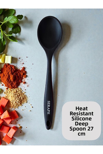 Seraph Heat Resistant Silicone Deep Spoon 28 cm 1 Piece