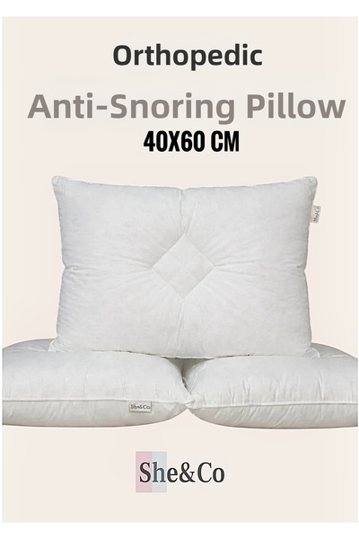 She&Co Orthopedic Anti-Snoring Nano Gel Pillow 40X60 cm -1 Piece