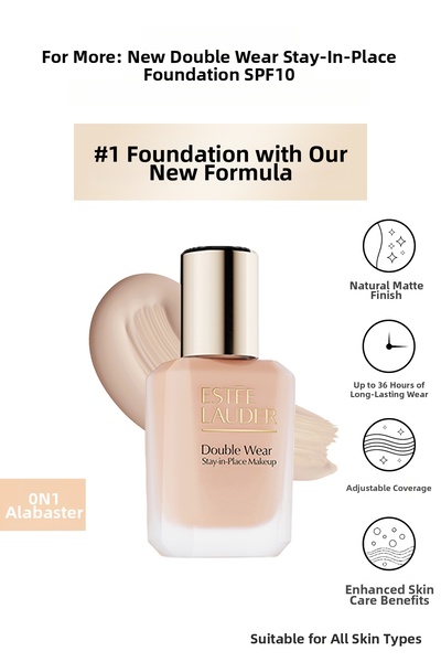 Estee Lauder Дълготраен матов фон дьо тен Double Wear, който не се размазва, ...