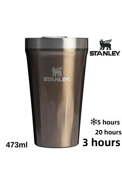 Stanley كوب ترمس للاستخدام اليومي سعة 0.47 لتر، كوب ترمس للتخييم، زجاجة ماء ب...