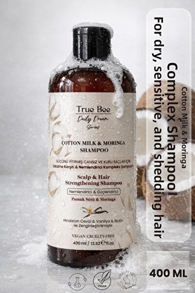 True Bee Strengthening and Moisturizing Complex Shampoo for Weak, Lifeless, a...