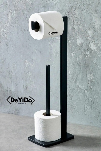 DeYiDo Suport pentru role de toaletă cu design special, picior turnat, rezist...