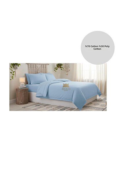 ayçiçek home Single Bedding Set 100/200 Fitted Sheet 150/215 Quilt Size Custo...