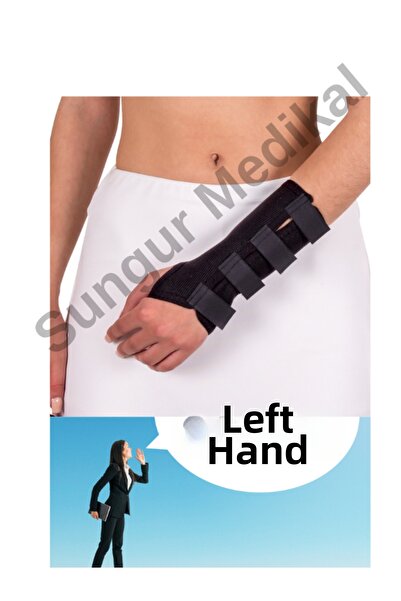 Orthocare 4511 Left Hand Brace Carpal Tunnel Gonglion Pain Hand Wrist Splint ...