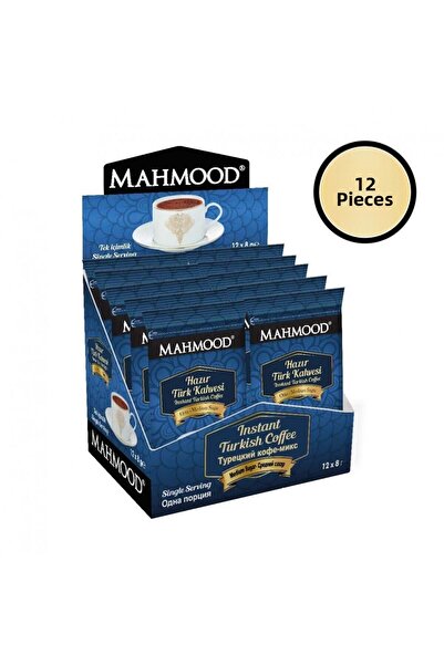midyatavm Mahmood Coffee Medium Sugar Single Serving Turkish Coffee 144 X 8 G...