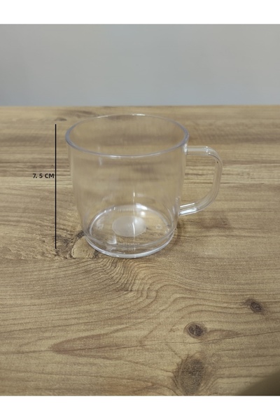 Taşkın Çay-Nes Cafe Polycarbon Cup with Handle Plastic 250 ml
