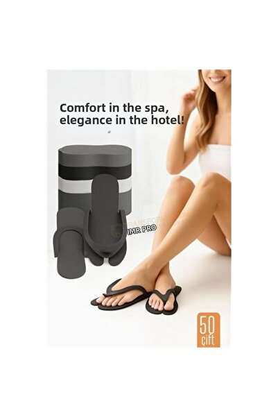 shopwave Disposable Spa Hotel Pedicure Slippers 50 Pairs 2 mm Thickness