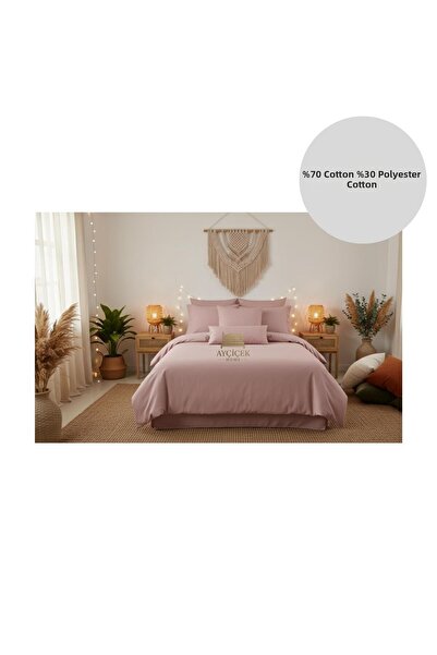 ayçiçek home Single Bedding Set 100/200 Fitted Sheet 150/215 Quilt Size Custo...