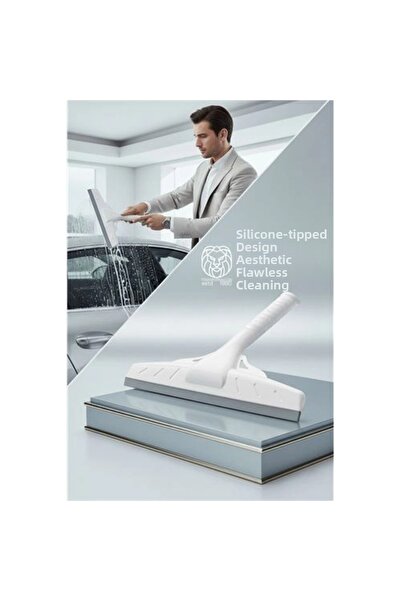 shopwave ممسحة زجاج احترافية بطرف سيليكون 34 سم - تصميم أنيق وتنظيف لا تشوبه ...