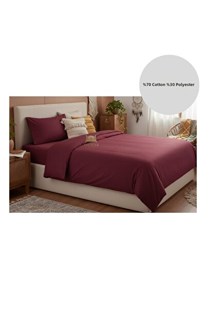 ayçiçek home Single Bedding Set 100/200 Fitted Sheet 150/215 Quilt Size Custo...