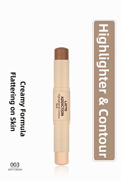 Flormar Latte Lightweight & Long-Lasting Creamy Highlighter - 003 Soft Cream